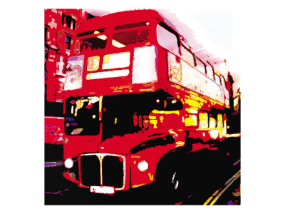 Red Bus, London by Tosh Pricing Limited Edition Print image
