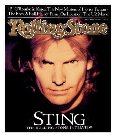 Sting, Rolling Stone No. 519, February 1988 by Matt Mahurin Pricing Limited Edition Print image