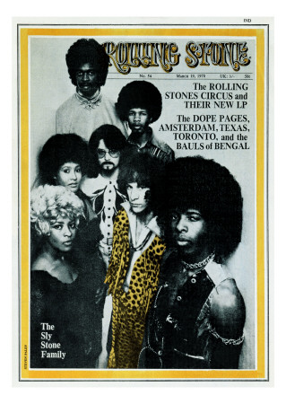 Sly And The Family Stone, Rolling Stone No. 54, March 1970 by Stephen Paley Pricing Limited Edition Print image