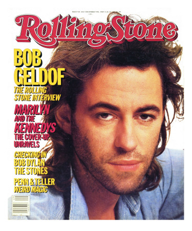 Bob Geldof, Rolling Stone No. 462, December 1985 by Davies & Starr Pricing Limited Edition Print image