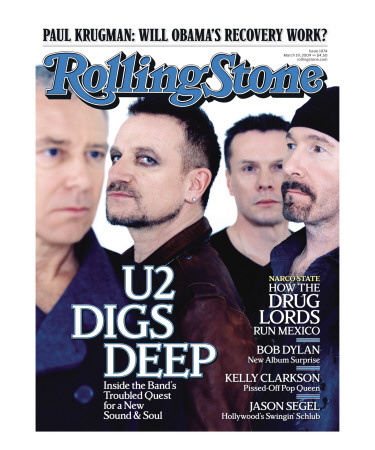 U2, Rolling Stone No. 1074, March 19, 2009 by Anton Corbijn Pricing Limited Edition Print image