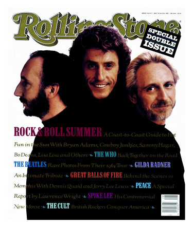 The Who, Rolling Stone No. 556/557, July 1989 by Davies & Starr Pricing Limited Edition Print image