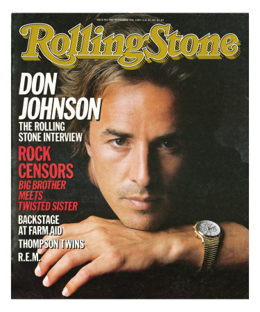 Don Johnson, Rolling Stone No. 460, November 7, 1985 by Herb Ritts Pricing Limited Edition Print image