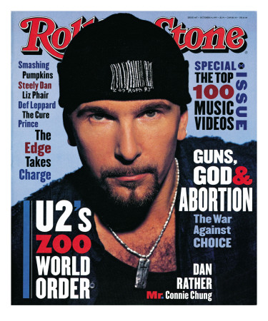 The Edge, Rolling Stone No. 667, October 14, 1993 by Andrew Macpherson Pricing Limited Edition Print image