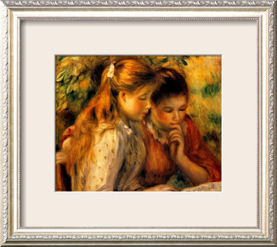 Two Girls Reading by Pierre-Auguste Renoir Pricing Limited Edition Print image