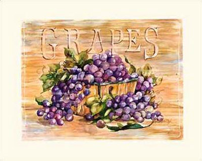 Fruit Stand Grapes by Jerianne Van Dijk Pricing Limited Edition Print image