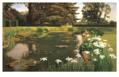 The Garden, Sutton Place, Surrey by Ernest Spence Pricing Limited Edition Print image