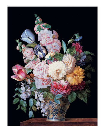 Vase Of Summer Flowers by Alexandre-Francois Desportes Pricing Limited Edition Print image