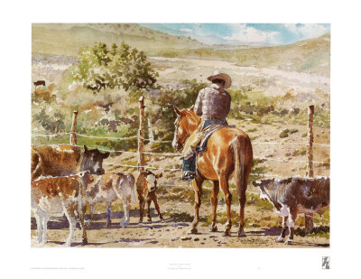 Checking The Calves by Lavere Hutchings Pricing Limited Edition Print image