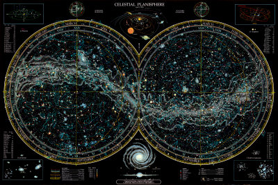 Celestial Planisphere (Glow In The Dark) by Thomas Filsinger Pricing Limited Edition Print image