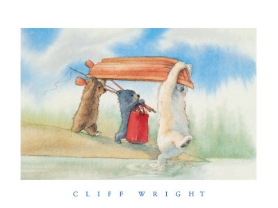 Boating Bears by Cliff Wright Pricing Limited Edition Print image
