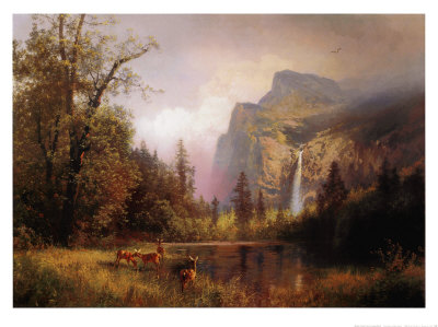 Morning In Yosemite Valley by Hermann Herzog Pricing Limited Edition Print image