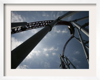 Storm Runner Rolleer Coaster At Hersheypark, Pennsylvania by Carolyn Kaster Pricing Limited Edition Print image