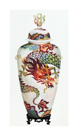 Dragon Vase by Pat Woodworth Pricing Limited Edition Print image