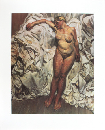 Standing By The Rags (No Text) by Lucian Freud Pricing Limited Edition Print image