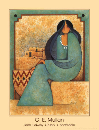 Mujer En Turquesa by G. E. Mullan Pricing Limited Edition Print image