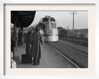 The Burlington Zephyr, East Dubuque, Illinois, C.1940 by John Vachon Pricing Limited Edition Print image