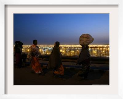 Hindu Devotees Walk To Return Home, Ardh Kumbh Mela Festival In Allahabad, India, January 19, 2007 by Rajesh Kumar Singh Pricing Limited Edition Print image