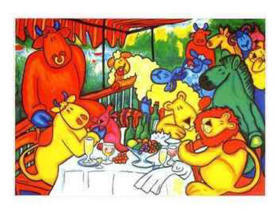 Luncheon Of The Animal Party by Julia Hulme Pricing Limited Edition Print image
