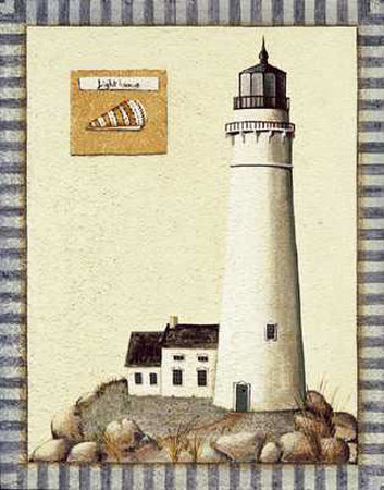 Lighthouse, Blue by Susan Clickner Pricing Limited Edition Print image