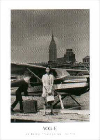 Mrs. Amory Carhart Travelling By Seaplane by John Rawlings Pricing Limited Edition Print image