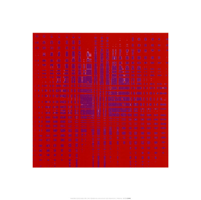 Pulse No. 3, Purple On Red by Michael Banks Pricing Limited Edition Print image