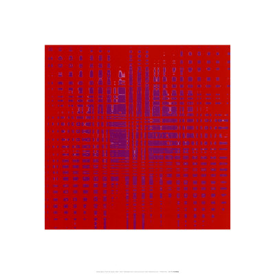 Pulse No. 3, Purple On Red by Michael Banks Pricing Limited Edition Print image