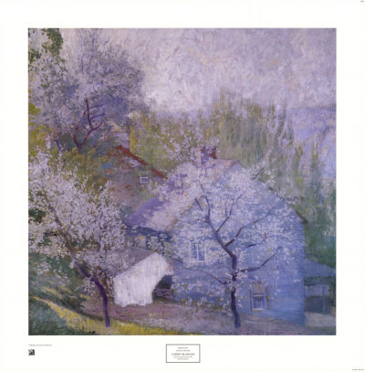 Cherry Blossoms, 1914 by Daniel Garber Pricing Limited Edition Print image