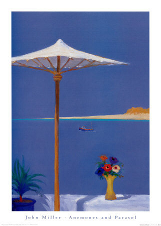 Anemones And Parasol by John Miller Pricing Limited Edition Print image