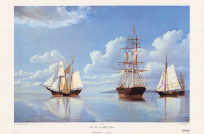Marine View At New Bedford Harbor by William Bradford Pricing Limited Edition Print image