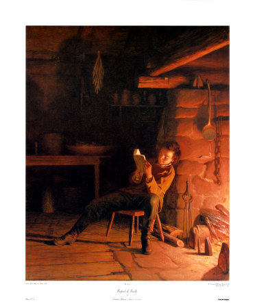 Boyhood Of Lincoln by Eastman Johnson Pricing Limited Edition Print image