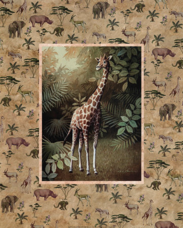 Safari, Giraffe by T. C. Chiu Pricing Limited Edition Print image