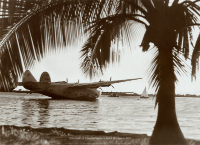 California And China Clipper, Pearl Harbor, Hawaii 1939 by Tao Sing Loo Pricing Limited Edition Print image