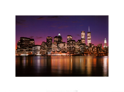 New York Skyline At Night by Bill Ross Pricing Limited Edition Print image