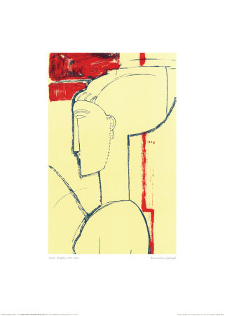 Head And Bust In Profile by Amedeo Modigliani Pricing Limited Edition Print image