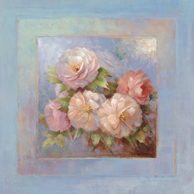 Roses On Blue Iii by Peter Mcgowan Pricing Limited Edition Print image