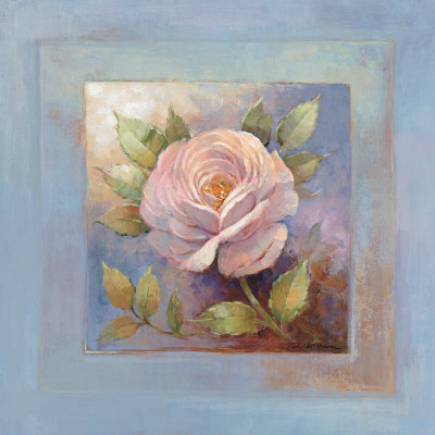 Roses On Blue Iv by Peter Mcgowan Pricing Limited Edition Print image