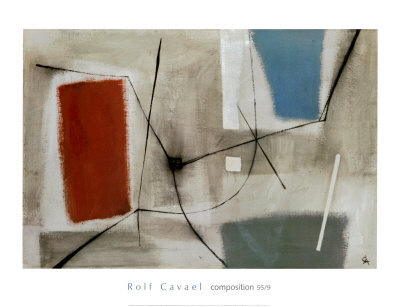 Composition 55/9, C.1955 by Cavael Pricing Limited Edition Print image
