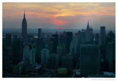 Sunset Over Manhattan During A Blackout, 2003 by Vincent Laforet Pricing Limited Edition Print image