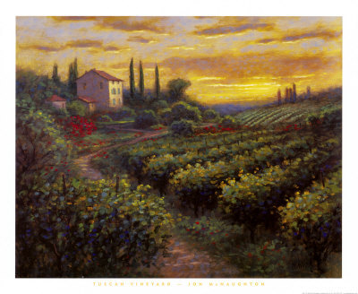 Tuscan Vineyard by Jon Mcnaughton Pricing Limited Edition Print image