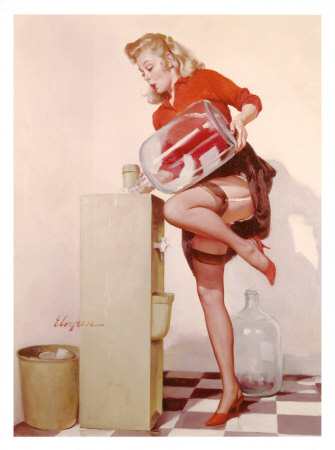 Pin-Up Girl: Sexy Office by Gil Elvgren Pricing Limited Edition Print image