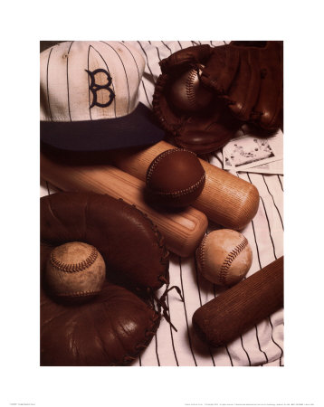 Vintage Baseball by Bruce Curtis Pricing Limited Edition Print image