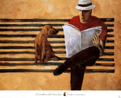 El Hombre Del Periodico by Didier Lourenco Pricing Limited Edition Print image