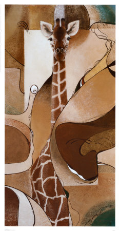 Giraffe Abstract by Diana Martin Pricing Limited Edition Print image