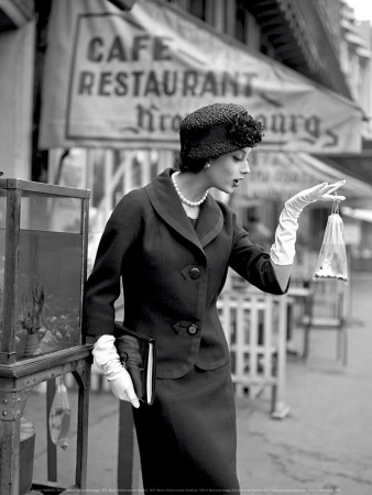 Marie-Helene And The Goldfish, 1957 by Georges Dambier Pricing Limited Edition Print image
