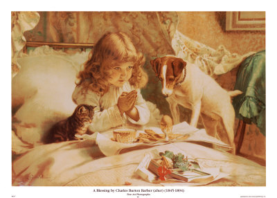 A Blessing by Charles Burton Barber Pricing Limited Edition Print image