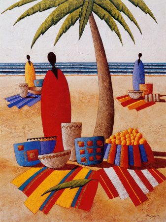 Le Marche De La Plage by Moga Pricing Limited Edition Print image