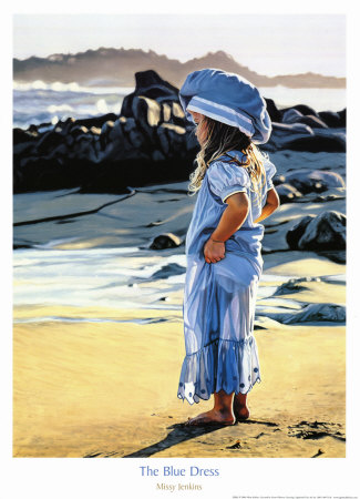 Blue Dress by Missy Jenkins Pricing Limited Edition Print image