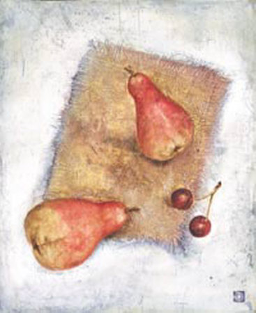 Burlap Pear Ii by Tina Chaden Pricing Limited Edition Print image