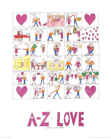 A-Z Of Love by Nicola Streeten Pricing Limited Edition Print image